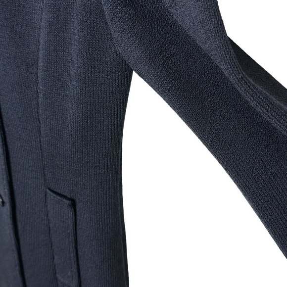 St. John Collection Santana Knit Women's 8 Black Jacket Vintage Four Button - Picture 7 of 16